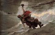 Winslow Homer Lifeline oil painting on canvas